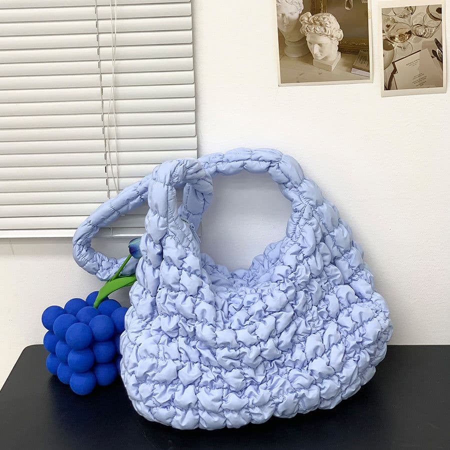 image-Cloud Pleated Crossbody Bag Women's Large Capacity Lightweight
