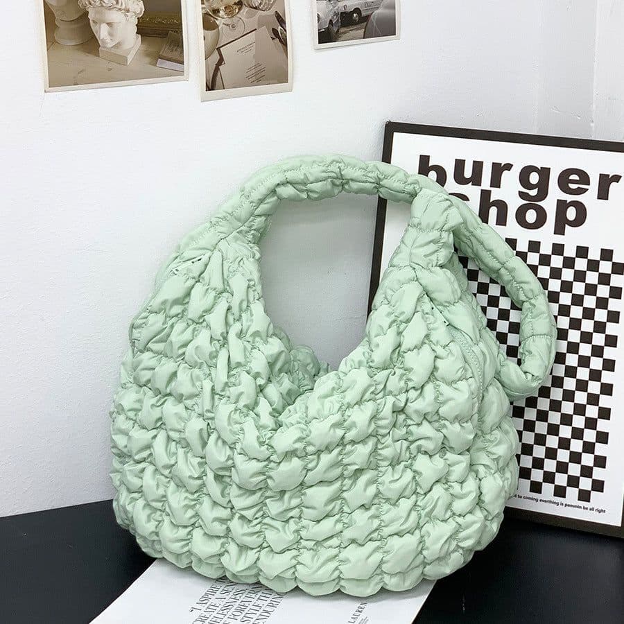 image-Cloud Pleated Crossbody Bag Women's Large Capacity Lightweight