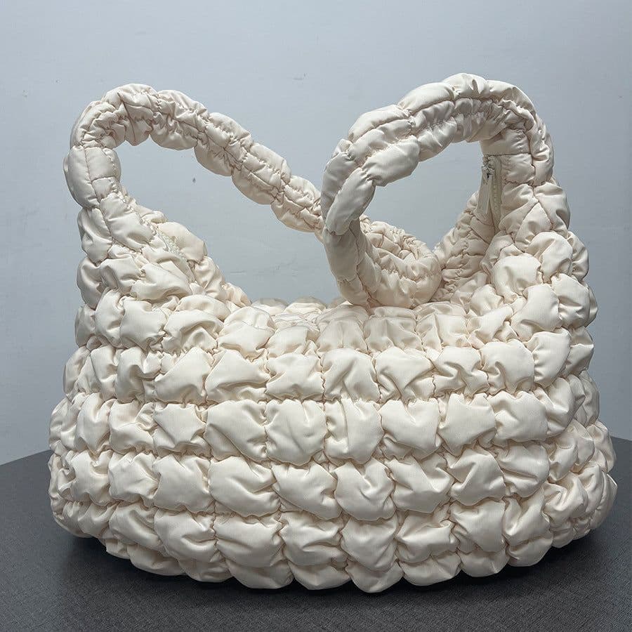image-Cloud Pleated Crossbody Bag Women's Large Capacity Lightweight