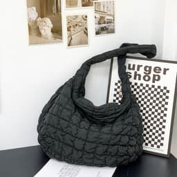 image-Cloud Pleated Crossbody Bag Women's Large Capacity Lightweight