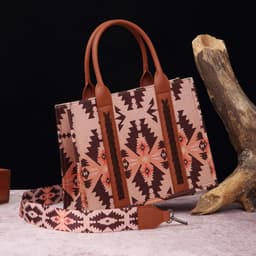 image-Cotton And Linen Printed Women's One Shoulder Portable Messenger Bag