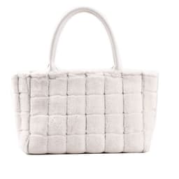 image-Sweet Small Square Bag Plush Plaid Portable Women