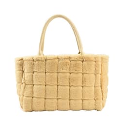 image-Sweet Small Square Bag Plush Plaid Portable Women