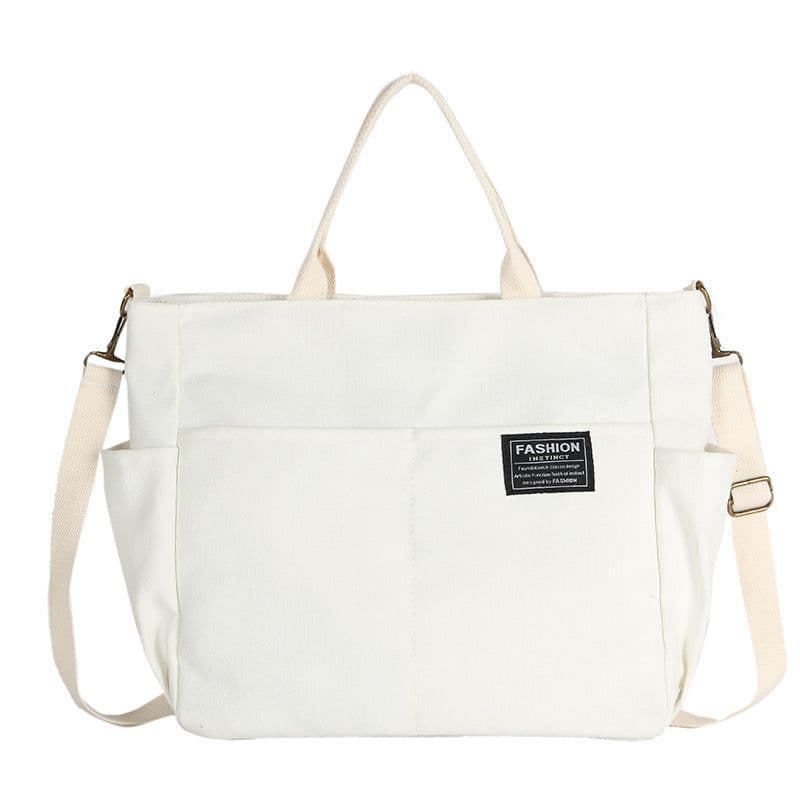 image-New Women's Canvas Casual Retro Large Capacity Multi-layer Women's Messenger Bag