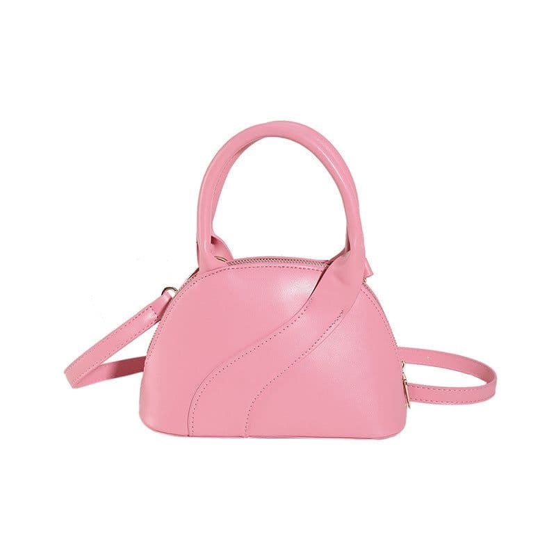 image-Textured Special-interest Design Shell Bag Handbag