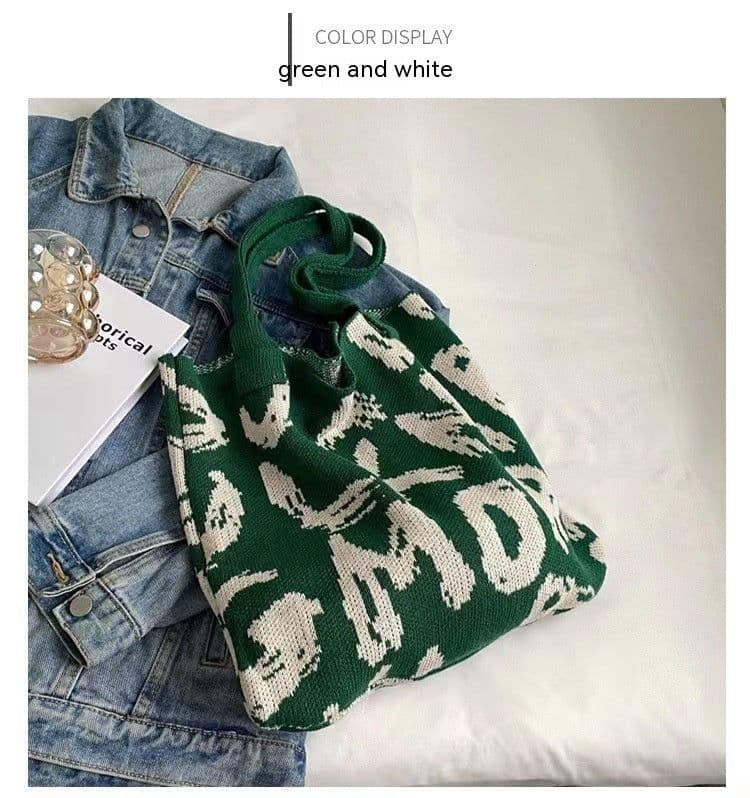 image-New Knitted Fashion Shoulder Bag Large Capacity