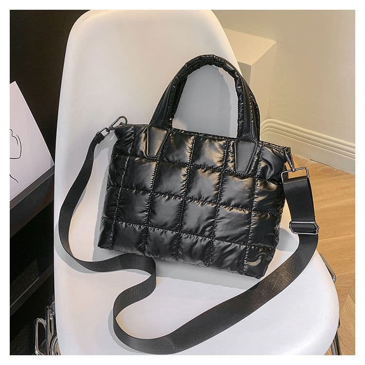 image-Large Capacity Women's Shoulder Crossbody Cotton Jacket Bag