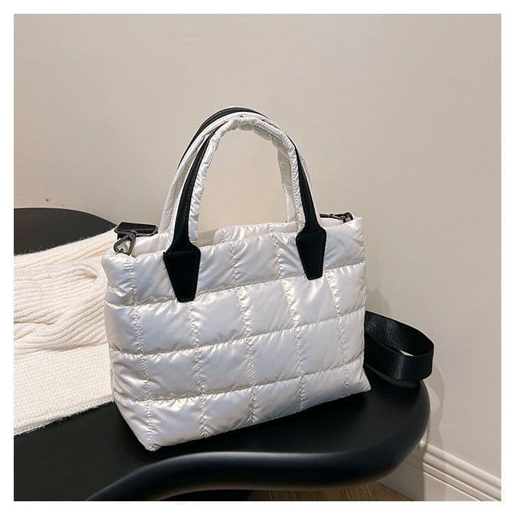 image-Large Capacity Women's Shoulder Crossbody Cotton Jacket Bag