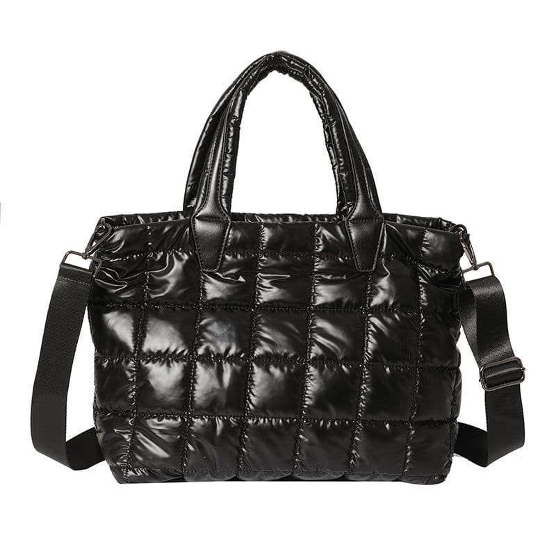 image-Large Capacity Women's Shoulder Crossbody Cotton Jacket Bag