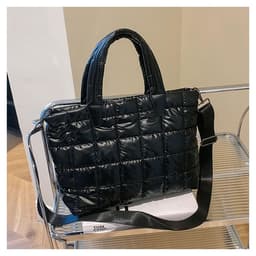 image-Large Capacity Women's Shoulder Crossbody Cotton Jacket Bag