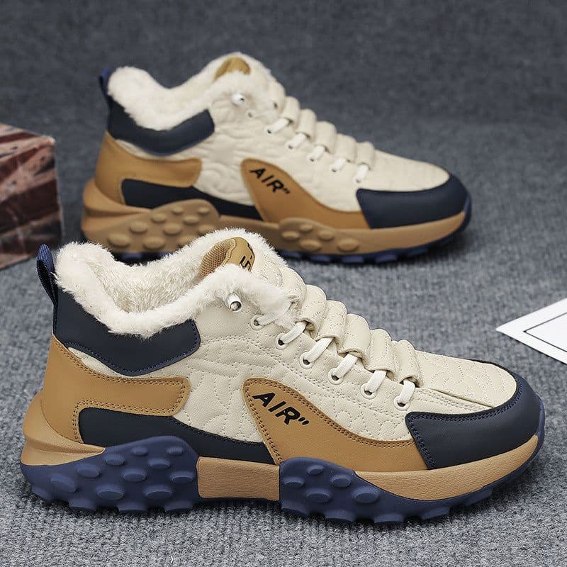 image-Winter Slip-on Casual Sports Men's Warm With Velvet Work Safety Shoes