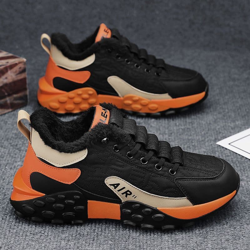 image-Winter Slip-on Casual Sports Men's Warm With Velvet Work Safety Shoes