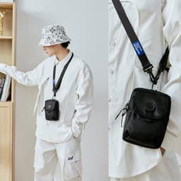 image-Chaopai One Shoulder Mini Crossbody Bag For Men