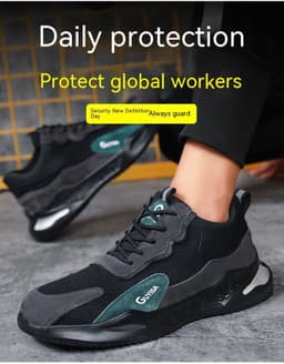 image-Labor Protection Shoes For Men Are Lightweight In Terms Of Impact And Puncture Resistance