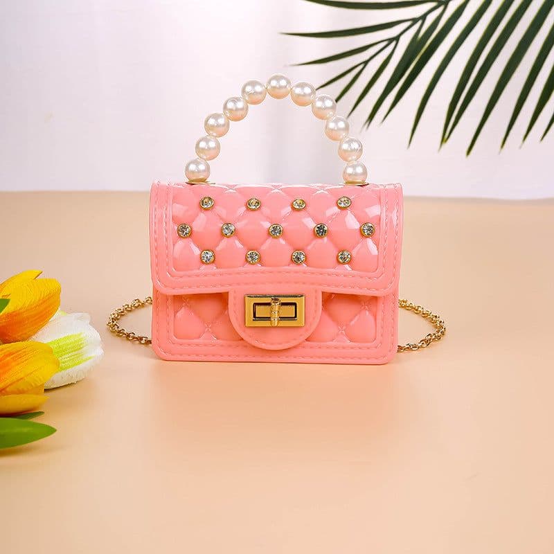 image-Women's Fashion Pearl Hand Shoulder Messenger Bag