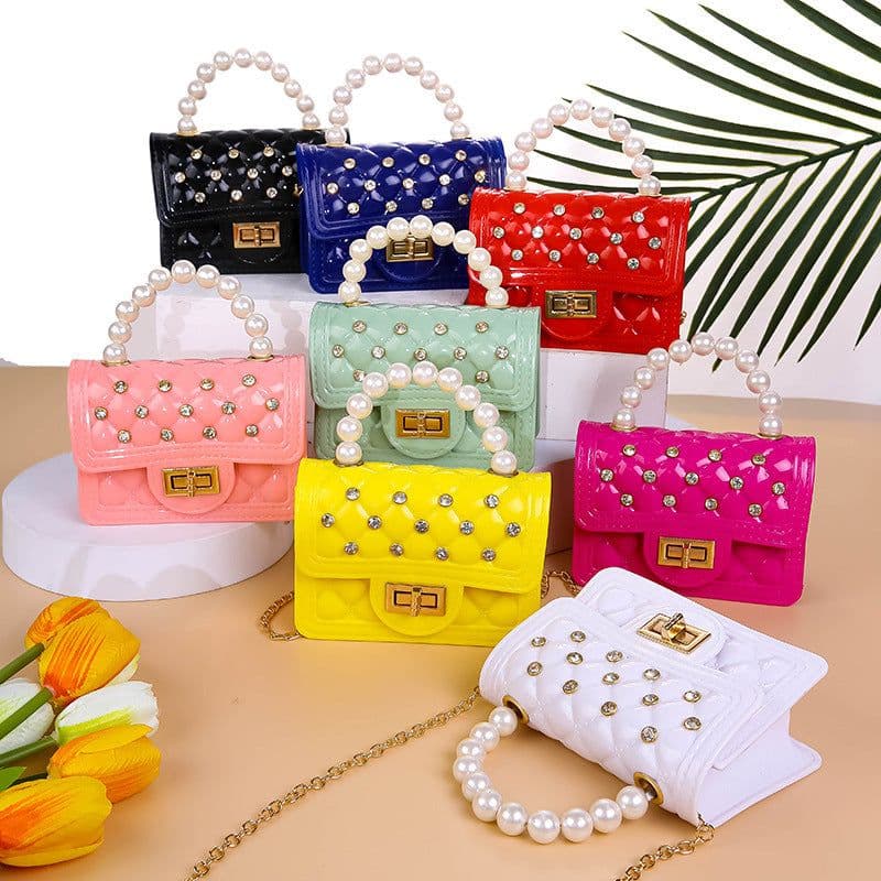 image-Women's Fashion Pearl Hand Shoulder Messenger Bag