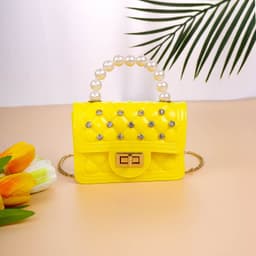 image-Women's Fashion Pearl Hand Shoulder Messenger Bag