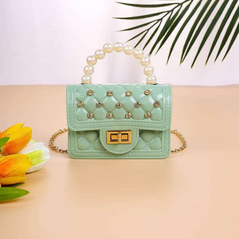image-Women's Fashion Pearl Hand Shoulder Messenger Bag