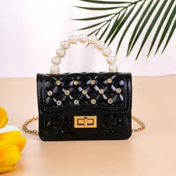image-Women's Fashion Pearl Hand Shoulder Messenger Bag