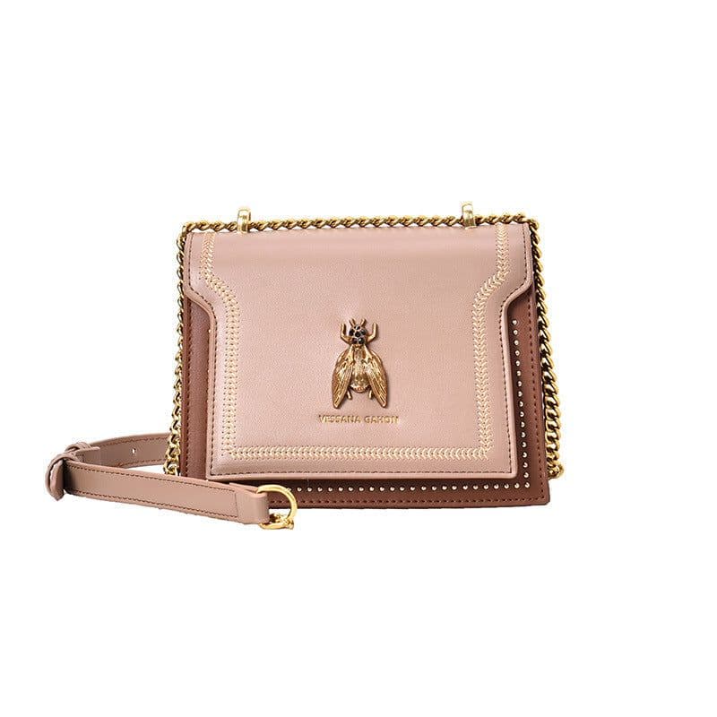 image-Summer New Chain Retro Bee Shoulder Portable Messenger Bag