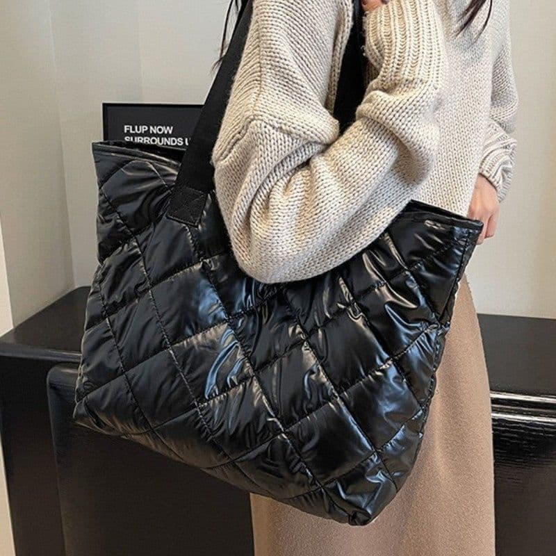 image-Large Capacity Rhombus One Shoulder Women Bag