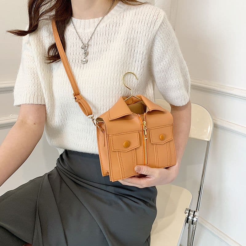 image-Summer New Three-dimensional Jacket Clothes Crossbody Small Square Bag