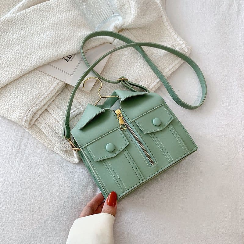 image-Summer New Three-dimensional Jacket Clothes Crossbody Small Square Bag