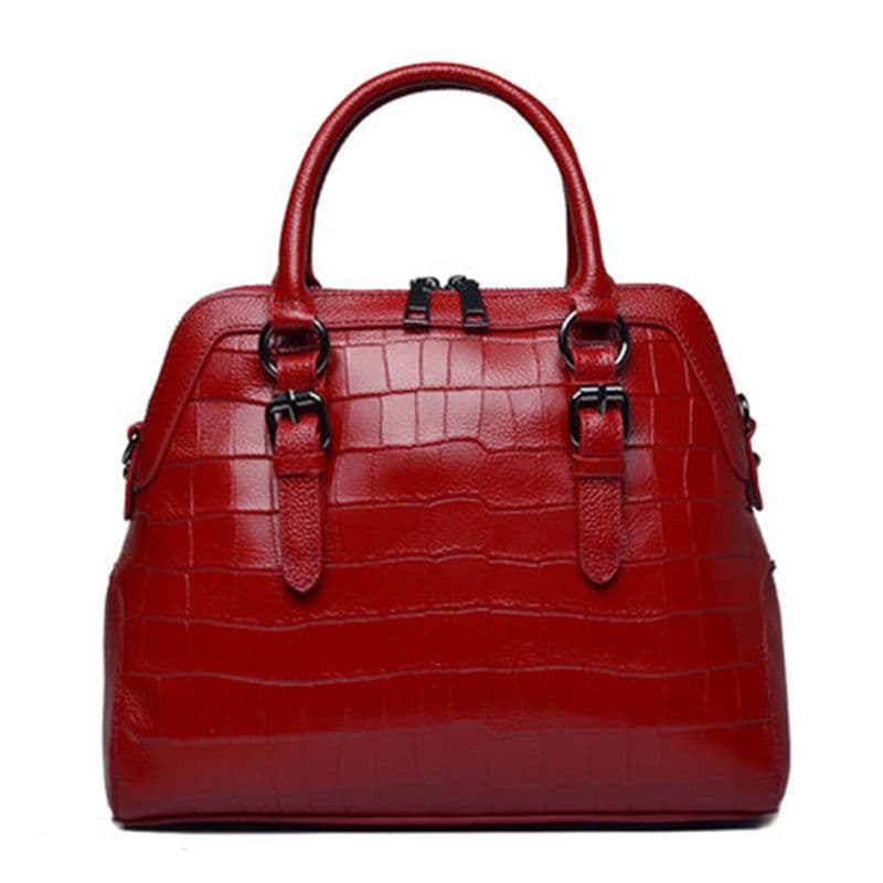 image-Genuine Leather Handbag Women's Fashion Cattle Leather Bag