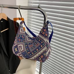 image-Large Capacity Canvas Bag New Fashion Commuter Women