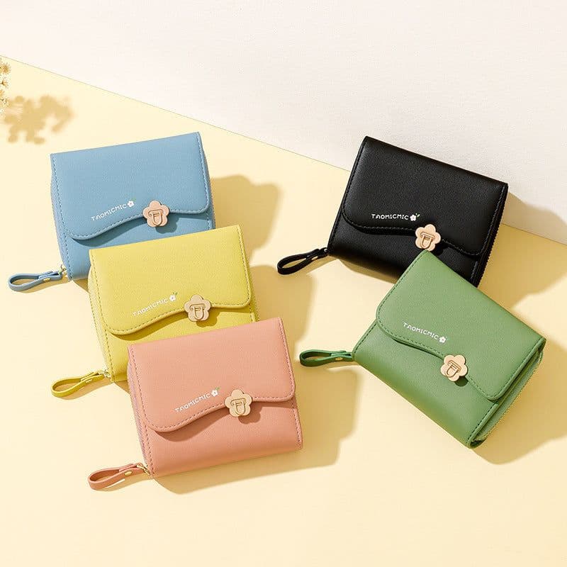 image-Flower Short European And American Ladies Wallet Fashion Design
