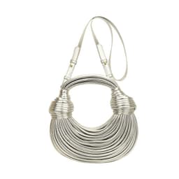 image-Instafamous Metal Noodles Underarm Bag Fashion Shiny Surface