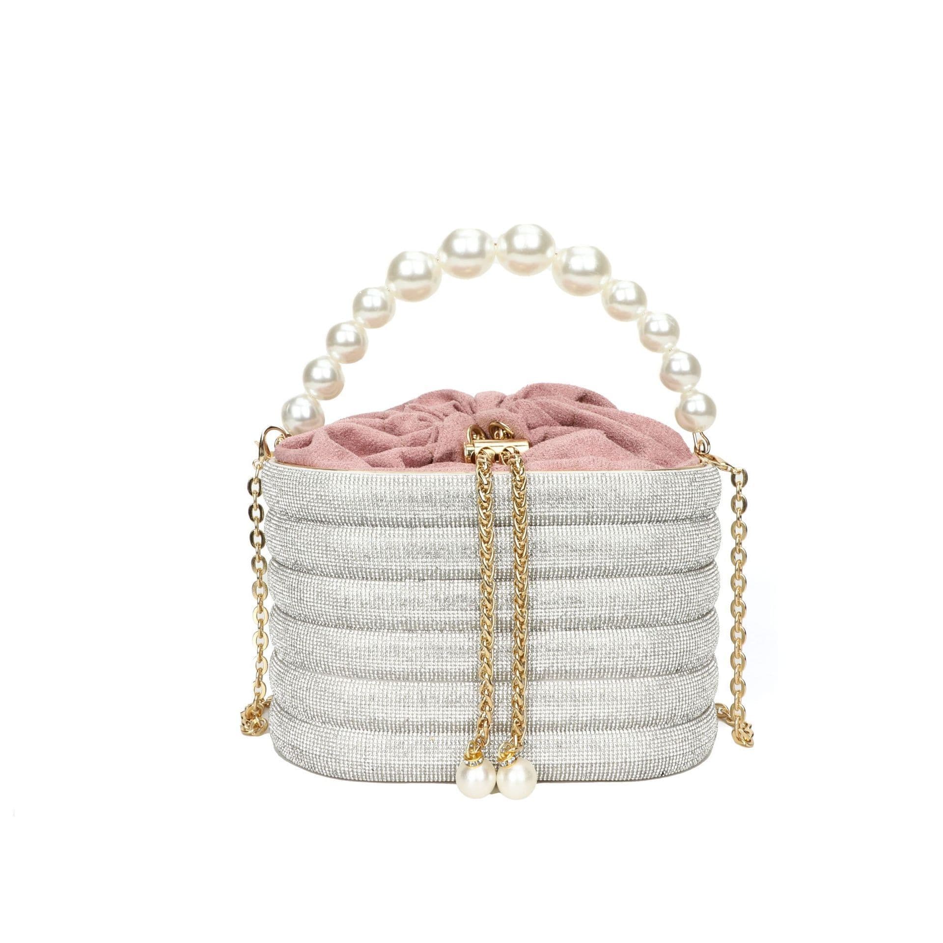 image-European And American Fashion One-shoulder Ins Women's Crossbody Classic Style Pearl Hand Dinner Bag