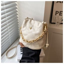 image-New Trendy Textured Plaid Chain Western Style All-matching Shoulder Messenger Bag For Women