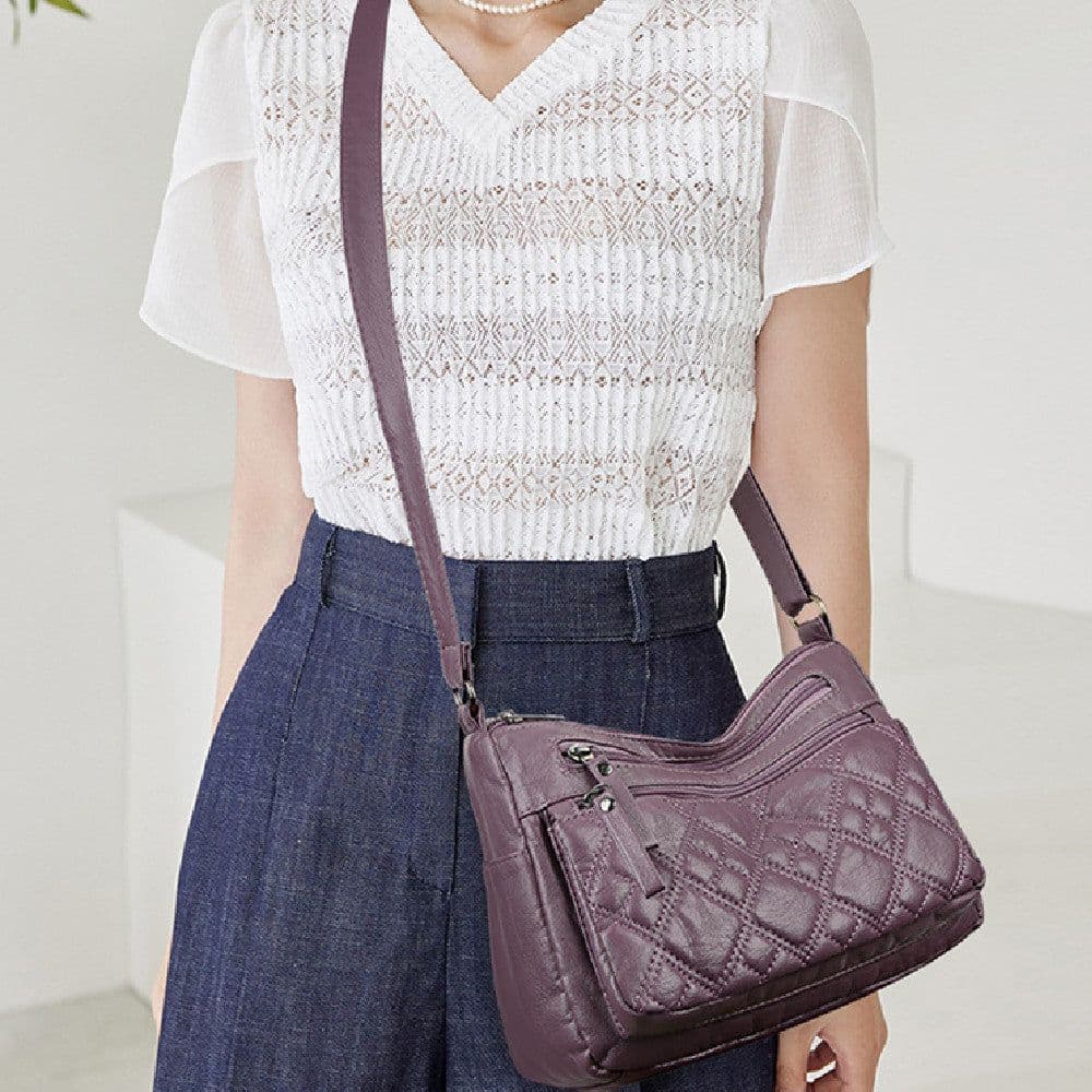 image-Western Style All-matching Women's Cross-body Bag Multi-layer Large Capacity