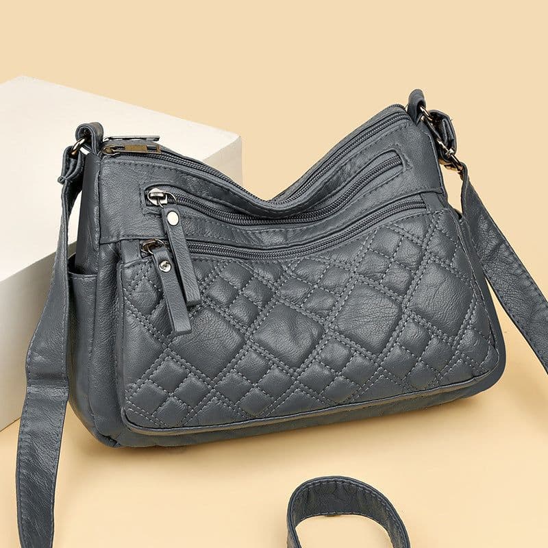 image-Western Style All-matching Women's Cross-body Bag Multi-layer Large Capacity