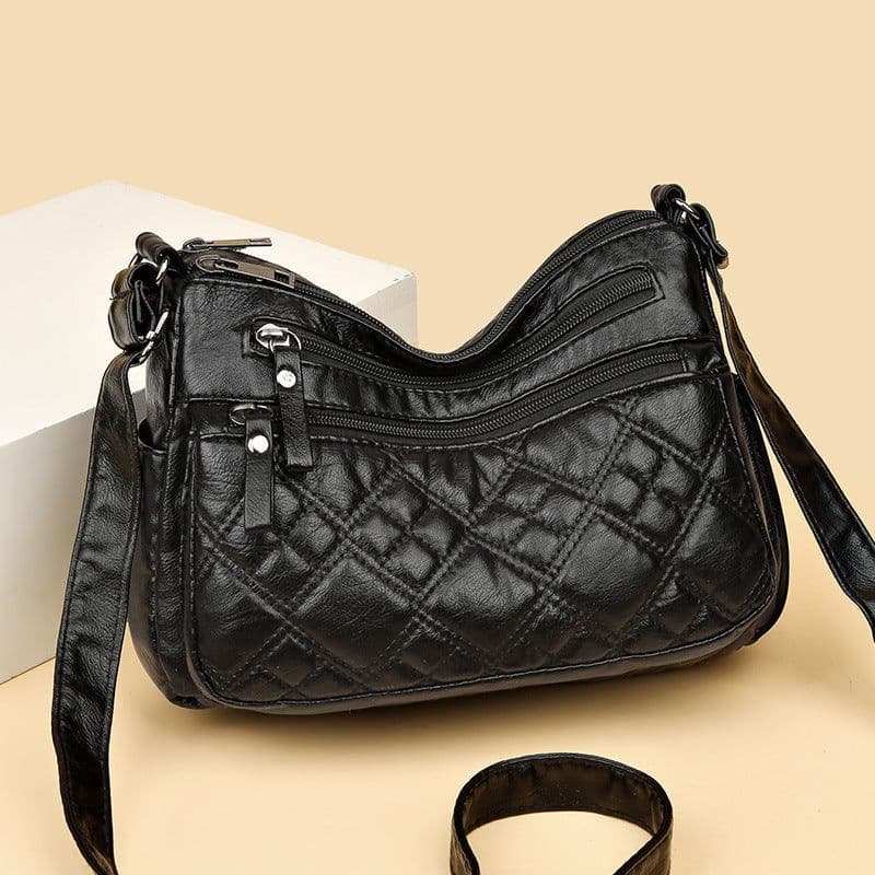 image-Western Style All-matching Women's Cross-body Bag Multi-layer Large Capacity