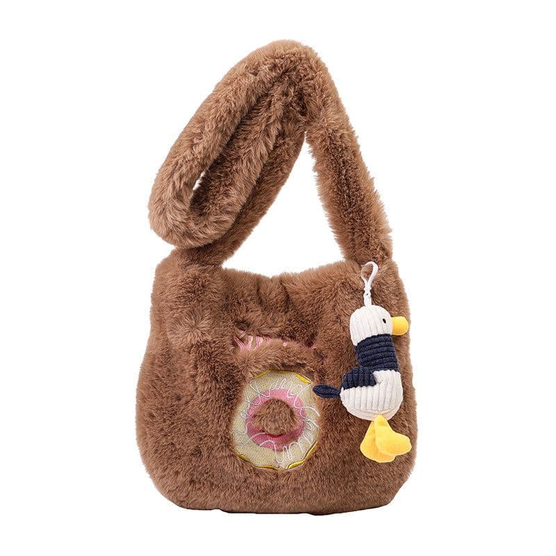 image-Donut Plush Casual Cute Crossbody Bag For Women