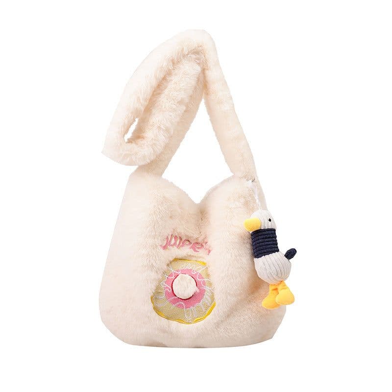 image-Donut Plush Casual Cute Crossbody Bag For Women