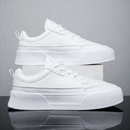 image-Men's Leisure Sports White Running Shoes