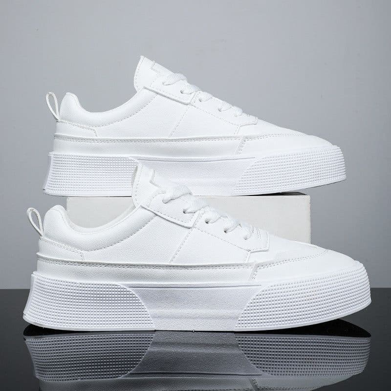 image-Men's Leisure Sports White Running Shoes