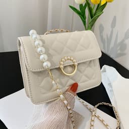 image-Diamond Chain Shoulder Crossbody Bag