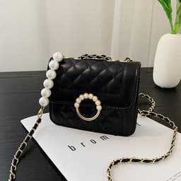 image-Diamond Chain Shoulder Crossbody Bag