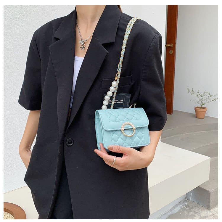 image-Diamond Chain Shoulder Crossbody Bag