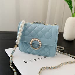 image-Diamond Chain Shoulder Crossbody Bag