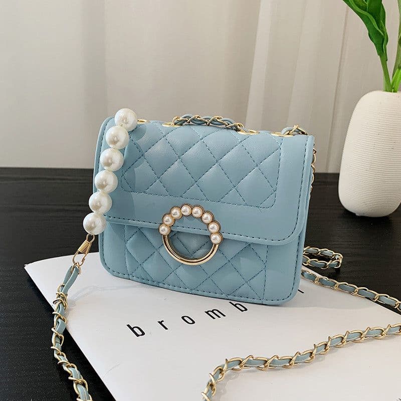 image-Diamond Chain Shoulder Crossbody Bag