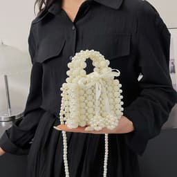 image-Pearl Popular New Mini Hand-woven Shoulder Messenger Bag For Women