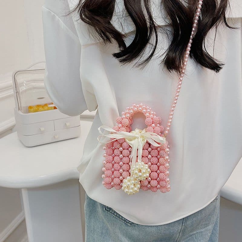 image-Pearl Popular New Mini Hand-woven Shoulder Messenger Bag For Women