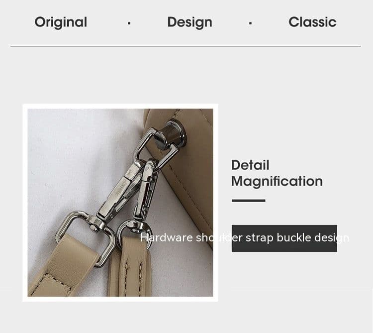 image-Niche Baguette Bag Korean Style Simple Underarm Shoulder Bag