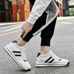 image-Spring New Height Increasing 8CM Sports Board Shoes Men's Outdoor Low Top