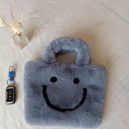 image-Fashion Rabbit FurCute Girl Large Capacity Shoulder Messenger Bag